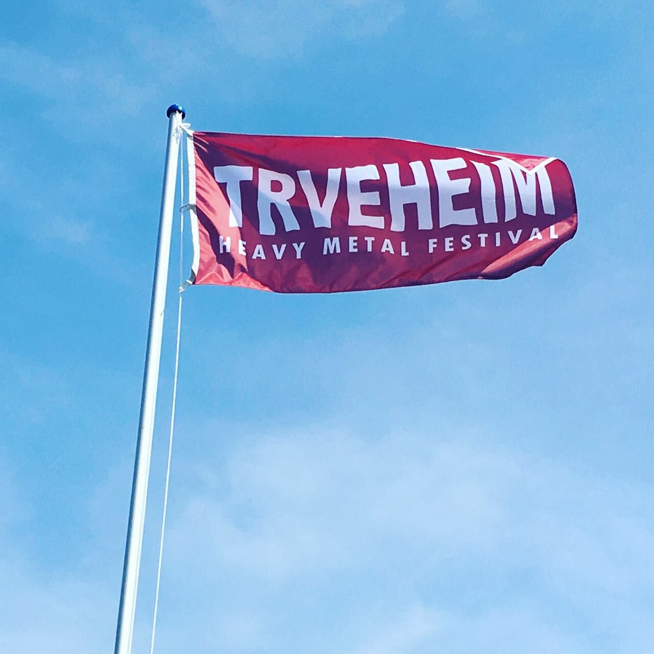 Trveheim Flagge weht im Wind